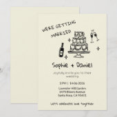 Minimalist Hand-Drawn Kaart (Voorkant / Achterkant)