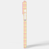 Minimalist HandDrawn Wobbly Grid Check Yellow Case-Mate iPhone Case (Achterkant / Links)