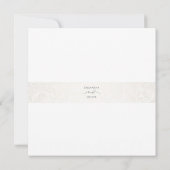 Minimalist Handwritten Photo Wedding Invitation Save The Date (Achterkant)