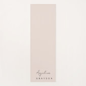 Minimalist handwritten script, simple and modern yogamat (Voorkant)