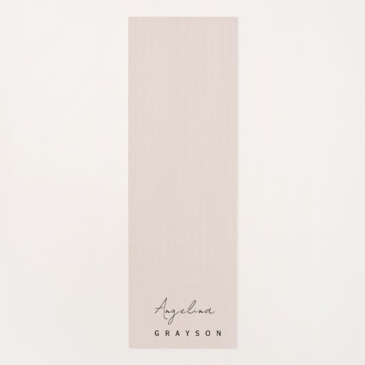 Minimalist handwritten script, simple and modern yogamat (Voorkant)