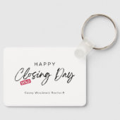 Minimalist Happy Closing Day from Realtor Budget  Sleutelhanger (Voorkant)