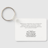 Minimalist Happy Closing Day from Realtor Budget  Sleutelhanger (Achterkant)