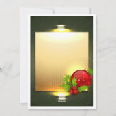 Minimalist Happy Holidays Card with Custom Name Feestdagenkaart (Achterkant)