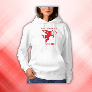 Minimalist Happy Valentijns's Mijn liefde voor wij Hoodie