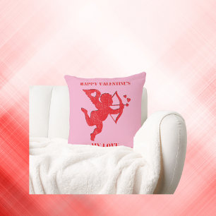 Minimalist Happy Valentijns's My Love on Pink   Kussen
