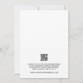 Minimalist Heart One Photo Wedding slaat de datum  Kaart (Achterkant)