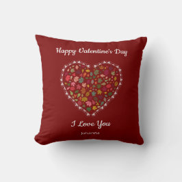 Minimalist Heart Red Valentine's Day Gift – Custom Kussen