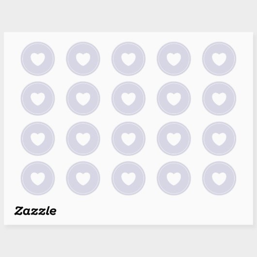 Minimalist Heart Sticker | Lilac (Vel)