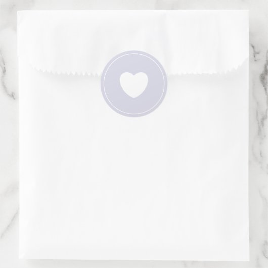 Minimalist Heart Sticker | Lilac (Tas)