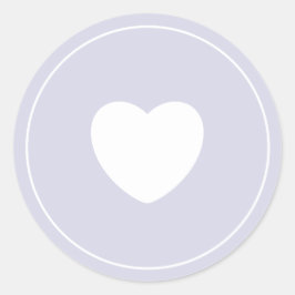 Minimalist Heart Sticker | Lilac
