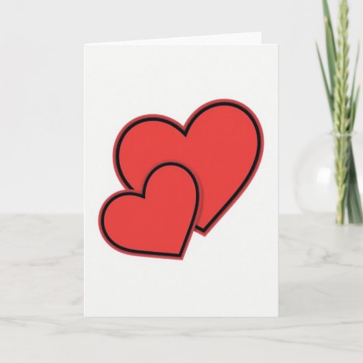 Minimalist Hearts Card Kaart (Voorkant)