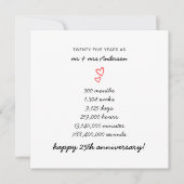 Minimalist Hearts Gefeliciteerd met jullie 25e tro Kaart (Voorkant)