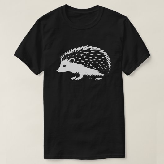 Minimalist Hedgehog Walk T-shirt (Design voorkant)