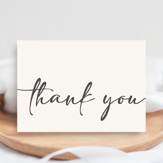 Minimalist Hello Baby Baby Shower Bedankkaart