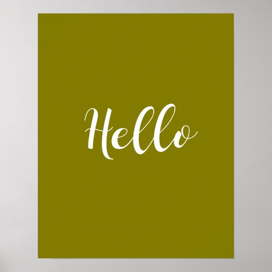 Minimalist Hello Poster (Voorkant)