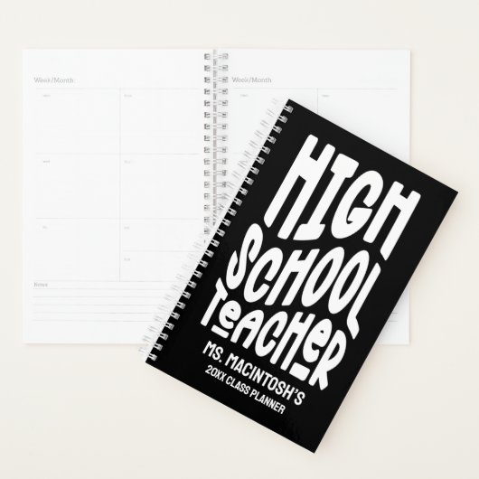 Minimalist High School Teacher Class Planner (Display)
