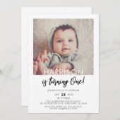 Minimalist Hij draait één foto van één dag. Kaart (Voorkant / Achterkant)