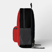 Minimalist Hiking Backpack Trail Lovers black red Bedrukte Rugzak (Rechts)