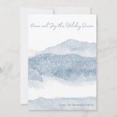 MINIMALIST HOLIDAIRE KAART | Mountain Scene w Mess (Voorkant)