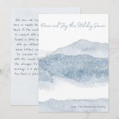 MINIMALIST HOLIDAIRE KAART | Mountain Scene w Mess (Voorkant / Achterkant)