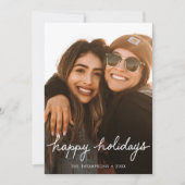 Minimalist Holiday Photo Card Feestdagenkaart (Voorkant)