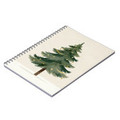 Minimalist Holiday Pine Notebook Notitieboek (Linkerzijde)