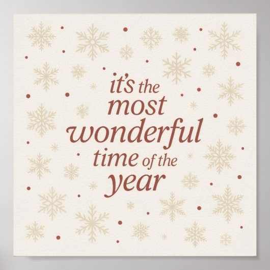 Minimalist Holiday Printable Wall Art Poster (Voorkant)