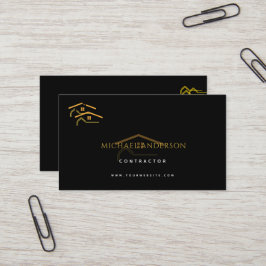Minimalist Home Building Construction Luxe Busines Visitekaartje
