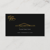 Minimalist Home Building Construction Luxe Busines Visitekaartje (Voorkant)