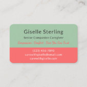 Minimalist Home Care & Senior Support Visitekaartje (Voorkant)