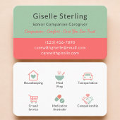 Minimalist Home Care & Senior Support Visitekaartje