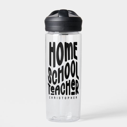Minimalist Homeschool Teacher Waterfles (Voorkant)