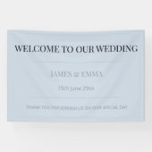 Minimalist Horizontal Dusky Blue Spandoek (Horizontaal)