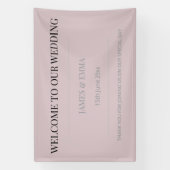 Minimalist Horizontal Dusky Rose Spandoek (Verticaal)