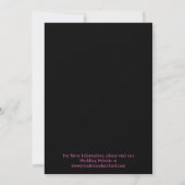 Minimalist Hot PInk Magenta Fuschia Wedding Kaart (Achterkant)