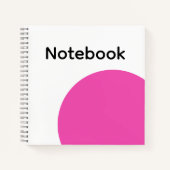Minimalist Hot Pink Notebook Notitieboek (Voorkant)