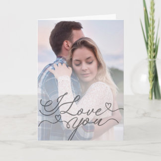 Minimalist I Love You Kaart