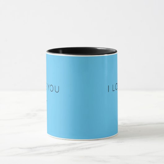 Minimalist I Love You Mok – Custom Name Cup (Midden)