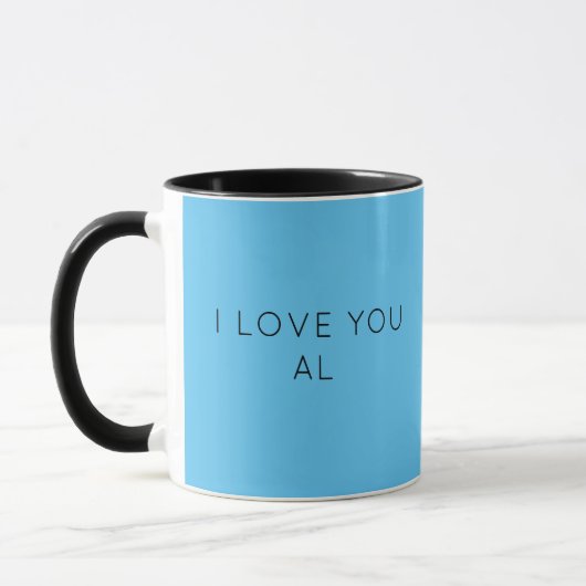 Minimalist I Love You Mok – Custom Name Cup (Links)