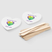 Minimalist I love you rainbow Valentine's Day  Handwaaier (Niet-gemonteerd)