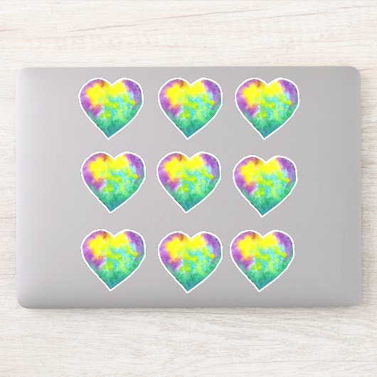 Minimalist I love you rainbow Valentine's Day Sticker (Computer)