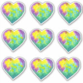 Minimalist I love you rainbow Valentine's Day Sticker (Voorkant)