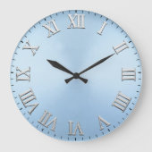 Minimalist Ice Blue Minimalist Ice Blue Grote Klok (Voorkant)
