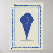Minimalist Ice Cream Art Print (Voorkant)