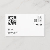 Minimalist ice glass photography QR Business Card Visitekaartje (Achterkant)