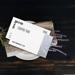 Minimalist ice glass photography QR Business Card Visitekaartje