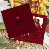 Minimalist Ik hou van je Valentijns kaart