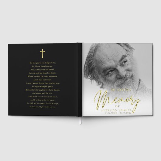 Minimalist In Loving Memory Funeral  Gastenboek (Volledig)