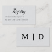 Minimalist  informatiekaartje (Voorkant / Achterkant)